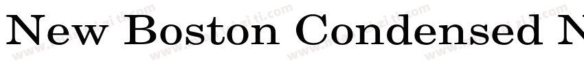 New Boston Condensed Normal字体转换